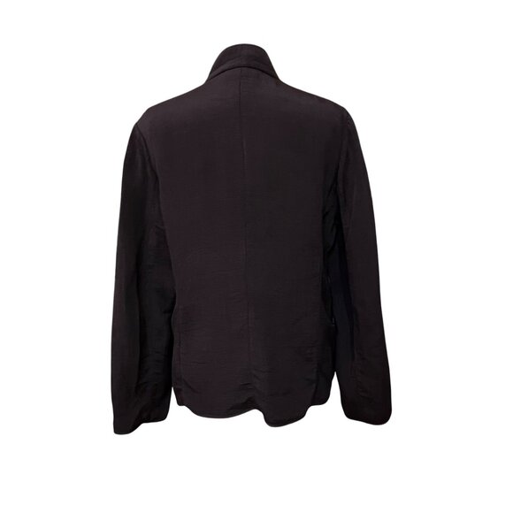 Eileen Fisher Womens Brown Textured Rayon & Silk Mandarin Collar Button Jacket L - Picture 6 of 13